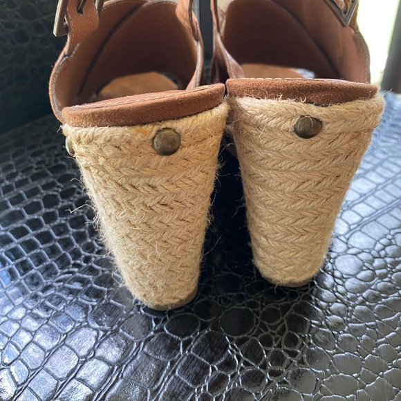 EUC Madeline Stuart espadrille wedge heel sandals - Picture 7 of 16